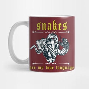 Funny snakes are my love language Mug